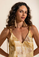 Vestido Midi Fibrapalha